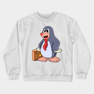 Mole as Entrepreneur with Bag Crewneck Sweatshirt